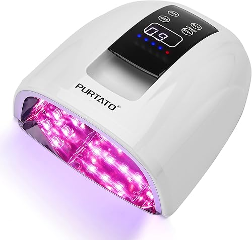 Purtato Lámpara de uñas inalámbrica LED UV recargable de salón profesional 45 cuentas de lámpara de larga duración parte inferior de acero disponible en Yaxa Colombia