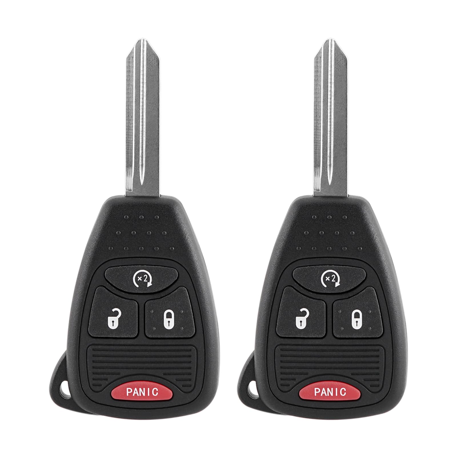 Key Fob Remote Replacement Fits for 2007-2018 Jeep Wrangler 2007-2017 Jeep Patriot 2007-2017 Jeep Compass Keyless Entry Remote OHT692713A (Pack of 2)