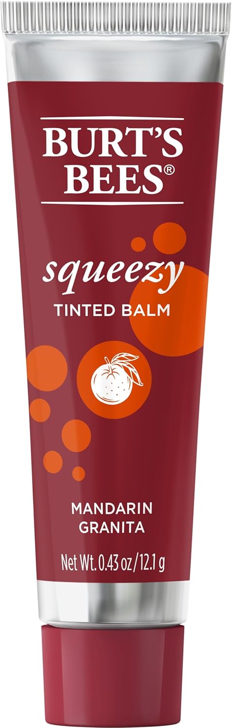 Burts Bees, Squeezy Tinted Lip Balm - Mandarin Granita, 0.43 Ounce Burts Bees, Squeezy Tinted Lip Balm - Mandarin Granita, 0.43 Ounce