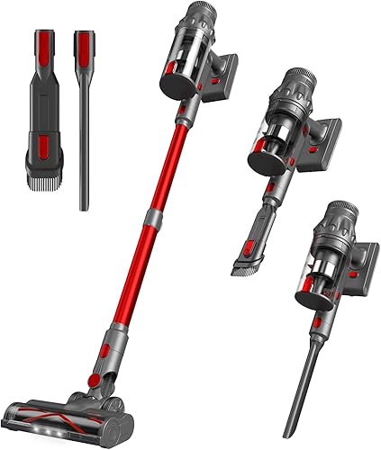 Aspiradoras para el hogar, aspiradora inalámbrica, aspiradora ligera de alta potencia para pelo de mascotas, suelo de madera dura, batería