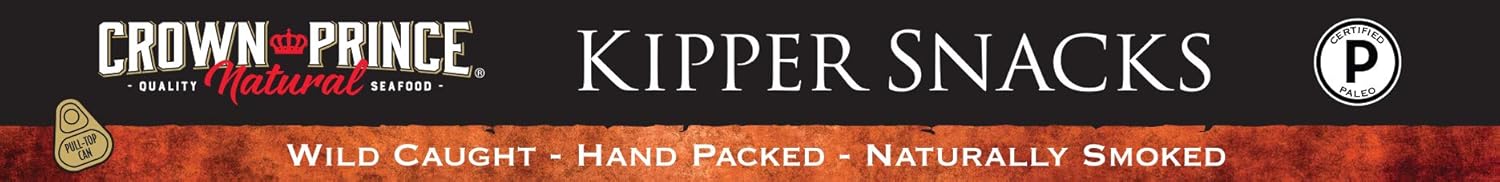Crown Prince Natural Kipper Snacks - Low in Sodium, 3.25 Ounce Cans (Pack of 18)