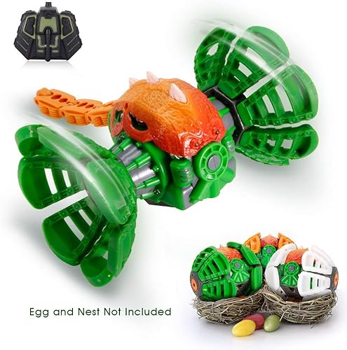 Juguete de dinosaurio de control remoto huevo de dinosaurio transformable de Pascua MakeTheOne Super Durable Mini Monster Truck Car Recargable