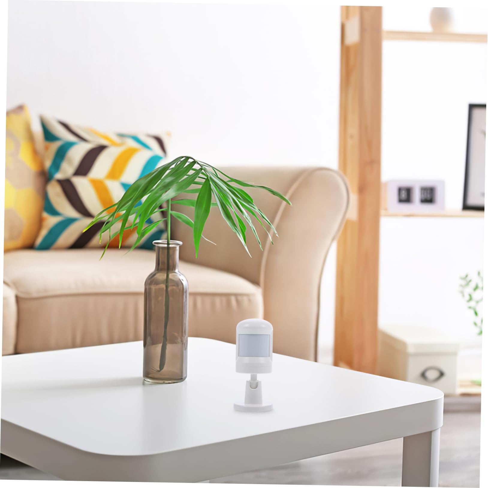 Zigbee Pir Bewegungsmelder mit Weitwinkel und Körpersensor Weiß Digitaler Temperatursensor und App Benachrichtigung für Sicheres Zuhause