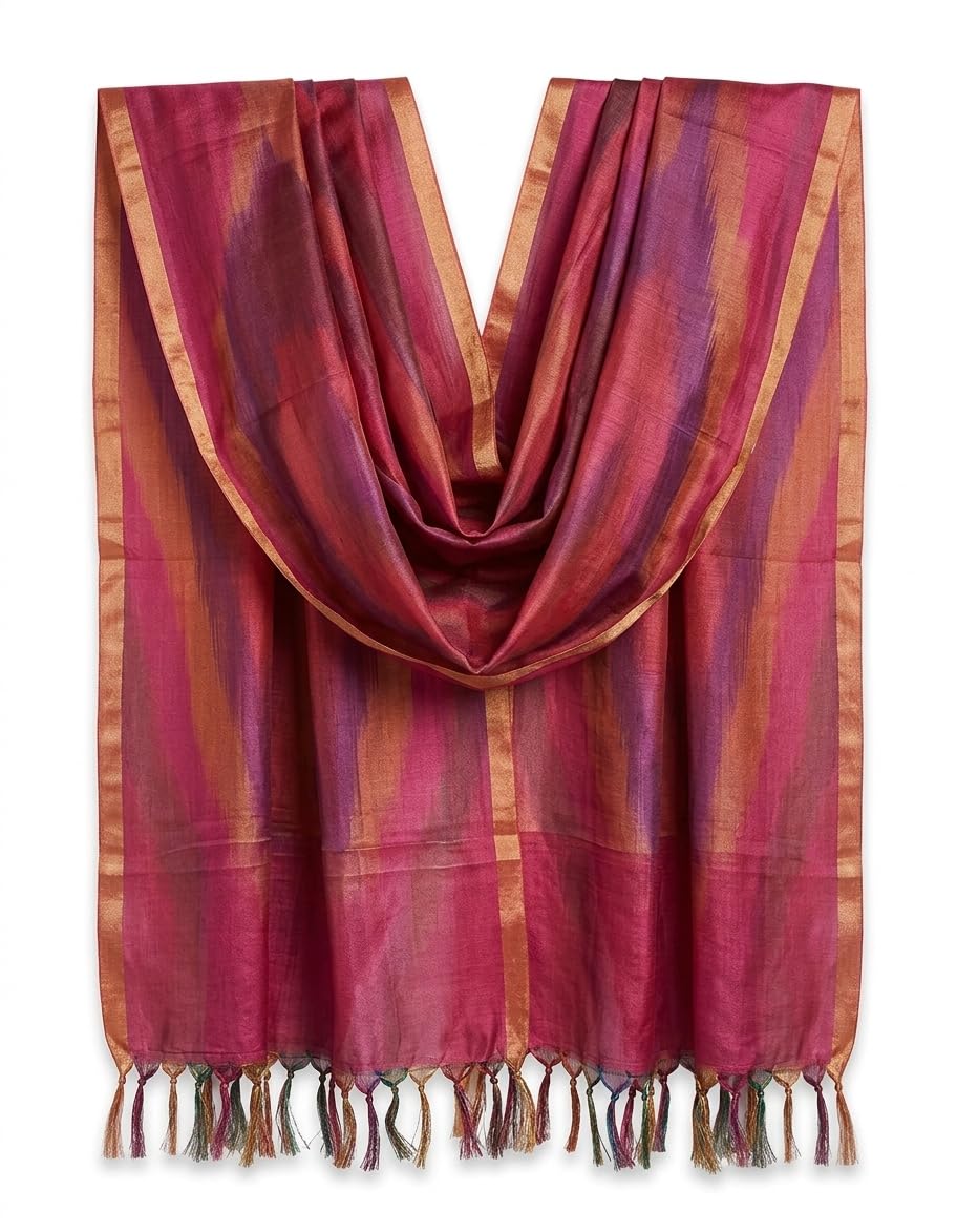 Cotton Red Dupatta for Women | Soft Lightweight Ethnic Dupatta for Kurti, Salwar Suit & Traditional | Comfortable Daily, Festive & Casual Fashion Accessory | 2.5 Meter-image-41