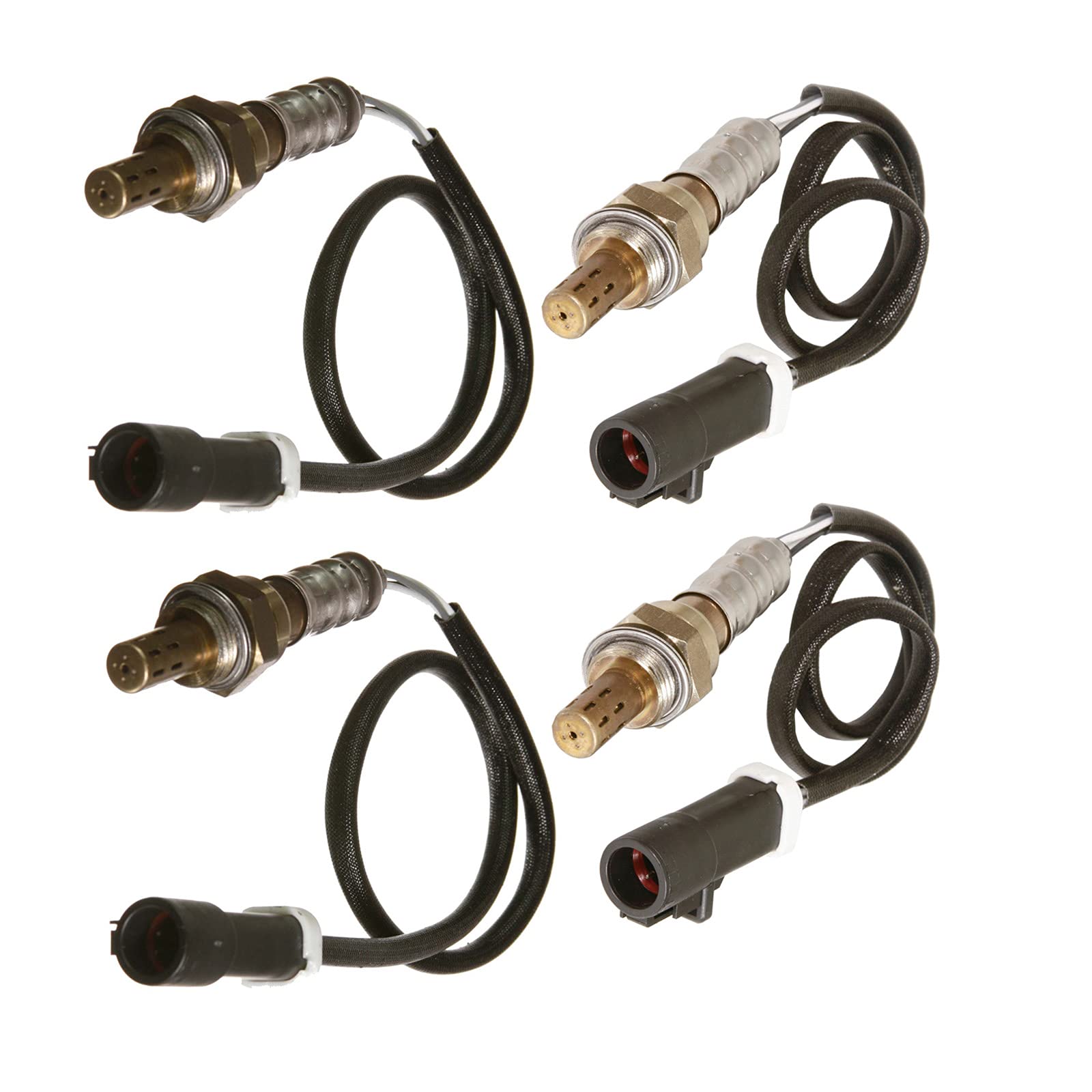 Maxfavor 4Pcs Upsteam Downstream Oxygen O2 Sensor Replacement for Ford 2000 2001 F-150 5.4L for VIN M,2002-2004 E-150 E-250 E-350 Van V8 5.4L O2 Sensor 234-4045 x2 234-4127 x2