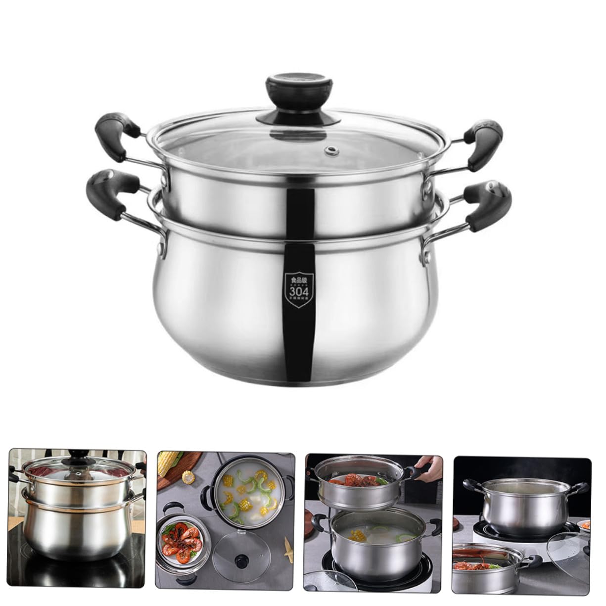 Vaporera para Cocinar de Acero Inoxidable 2, 5 L, Juego 1