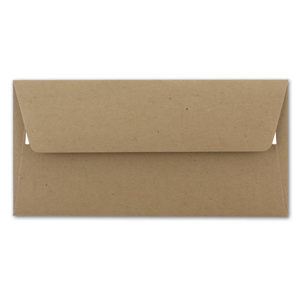500 DIN długie koperty papier typu kraft brązowe - 11 x 22 cm - 120 g/m² klejenie standardowe koperty na listy na chrzest i zaproszenia od Twojego agenta