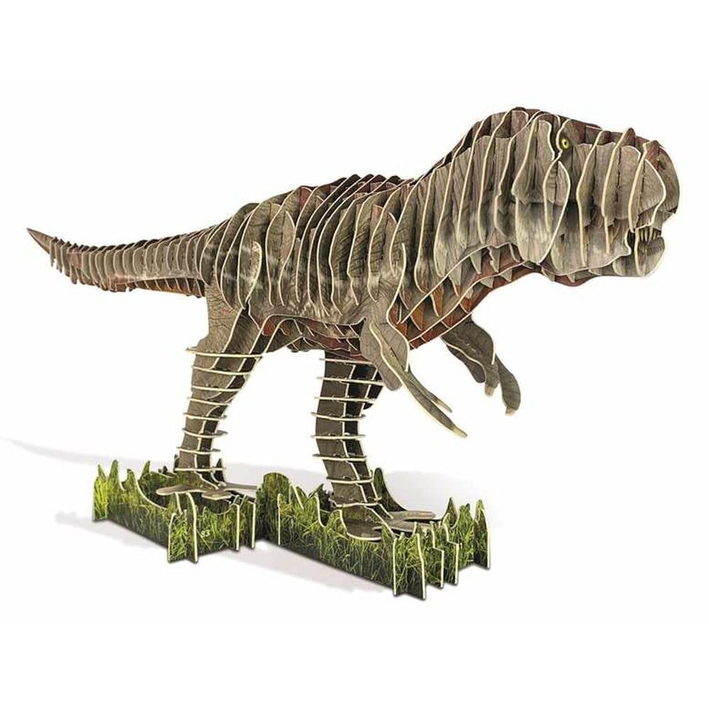 Educa - Puzzle 3D T-Rex Creature Puzzle. Monta tu Propio Dinosaurio en 3D a Partir de 5 6 7 8 años (19182)