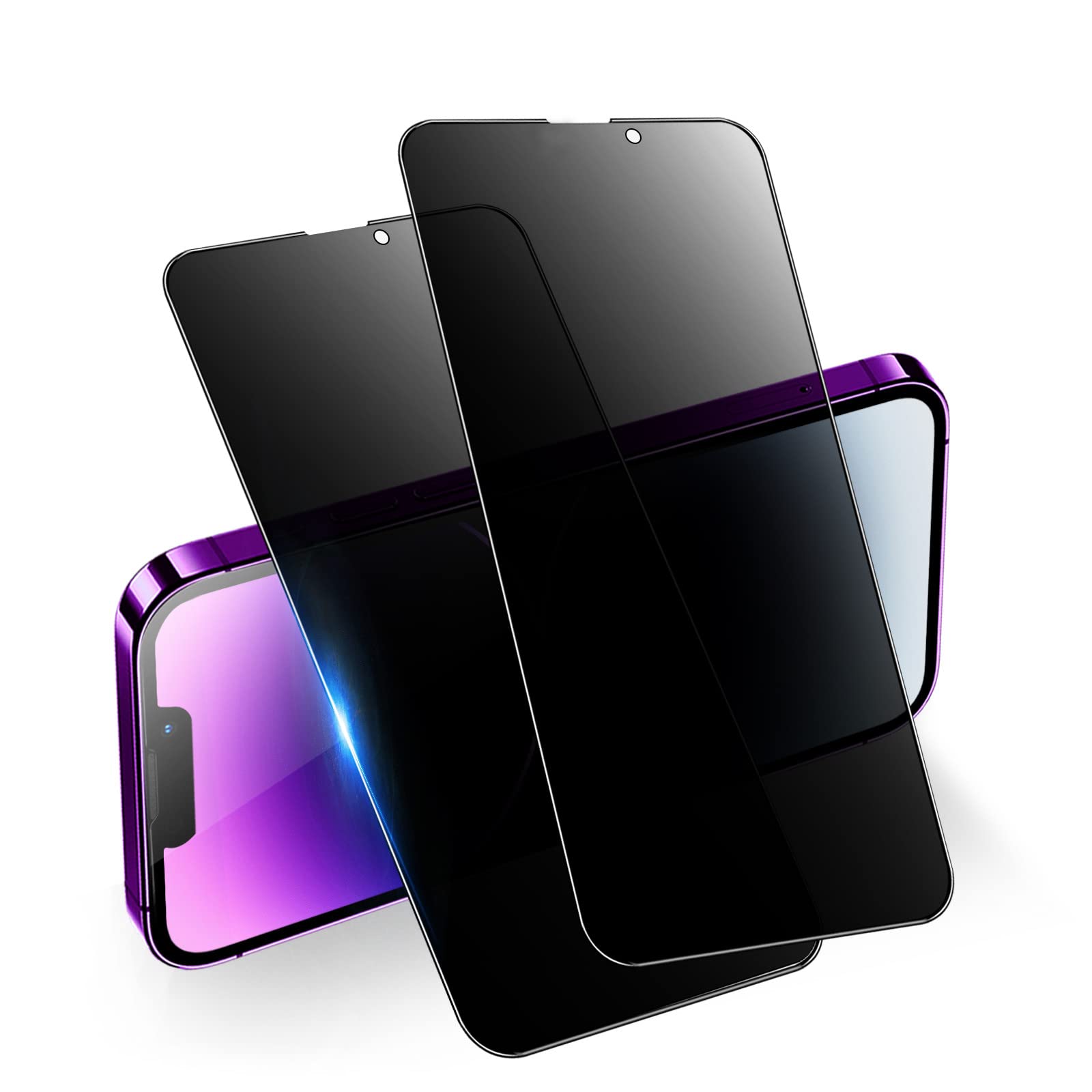 Amazon | 【覗き見防止】 iPhone14 pro max ガラスフィルム 2枚セット 