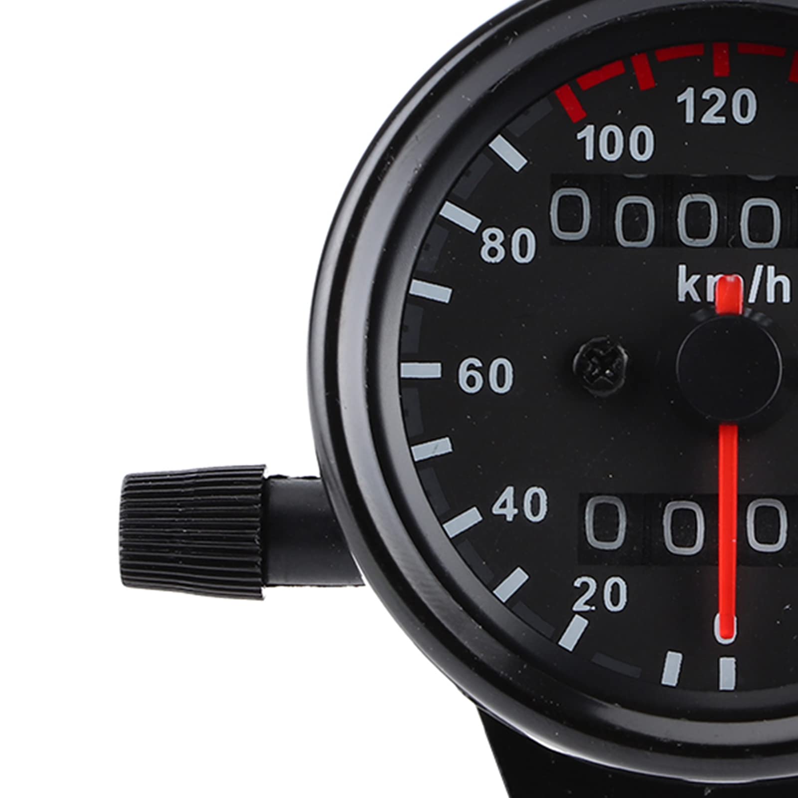 Compteur kilométrique de moto, 1 pc Universel Compteur kilométrique de moto Indicateur de vitesse Jauge double affichage numérique KM/H