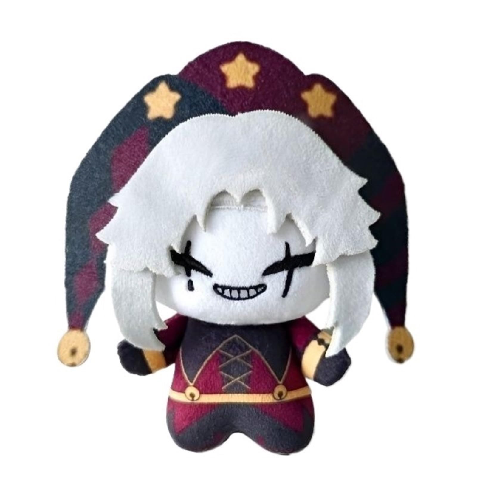 KUKUShining The Freak Circus Plush, Jester Pierrot Cartoon Character Doll Toy Soft Plushies Pillow Stuffed Figure for Game Fans(Harlequin A)