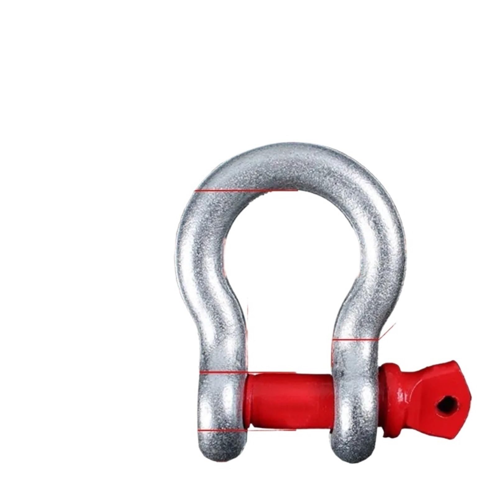 Gancho de grillete acero inoxidable, tipo arco, ojo elevación con bloqueo tuerca Racores de cuerda(3.25T)