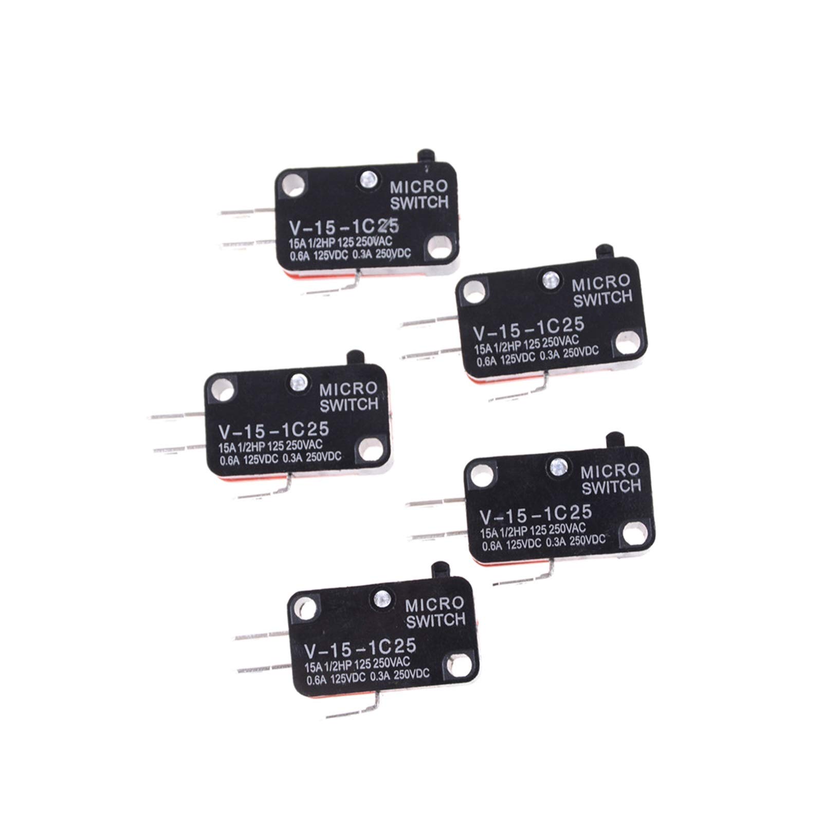 Interruttori industriali 5 pz/Lotto 250 V 16A Forno A Microonde Porta Arcade Cherry Pulsante SPDT 1 No 1 NC Micro Interruttore V-15-1C25 Interruttori