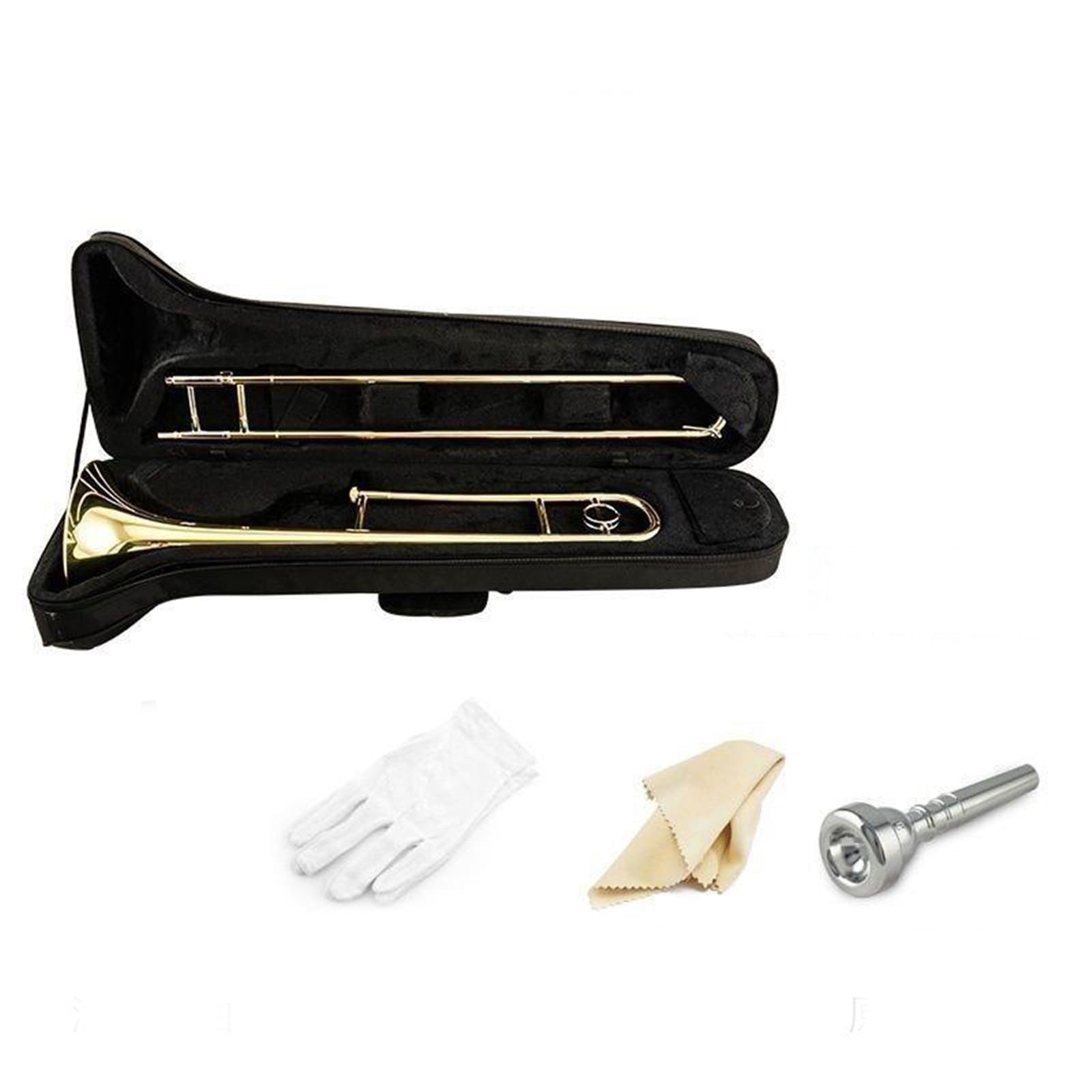 Altposaune Anfänger B-Blasinstrument Gold Lackiert Profiposaune