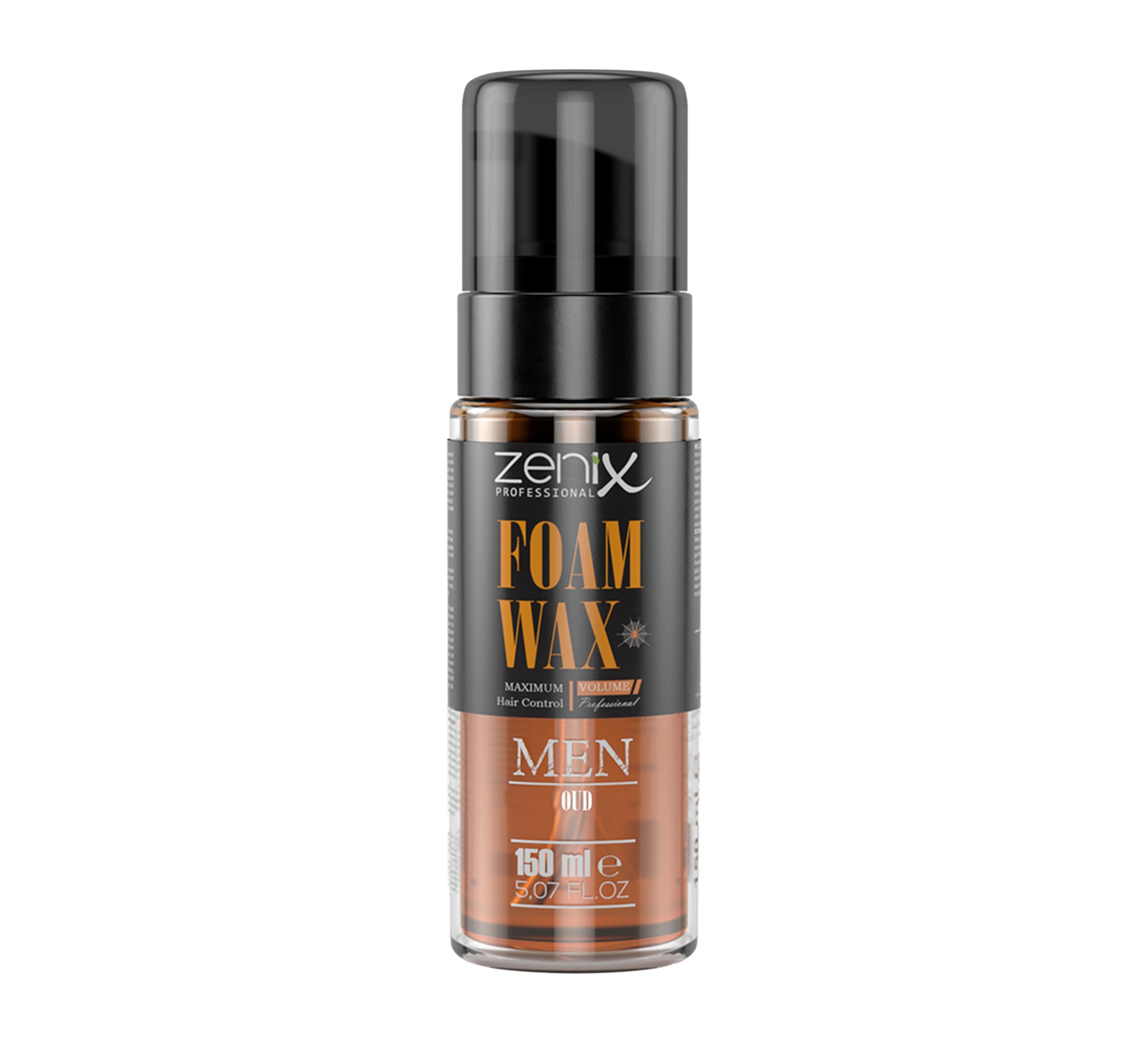 Zenix Foam Wax OUD 150 ml | Mousse coiffante pour homme | Produit capillaire avec forte tenue | Produit coiffant pour structure, volume et brillance | Cire mousse | Mousse capillaire pour homme |
