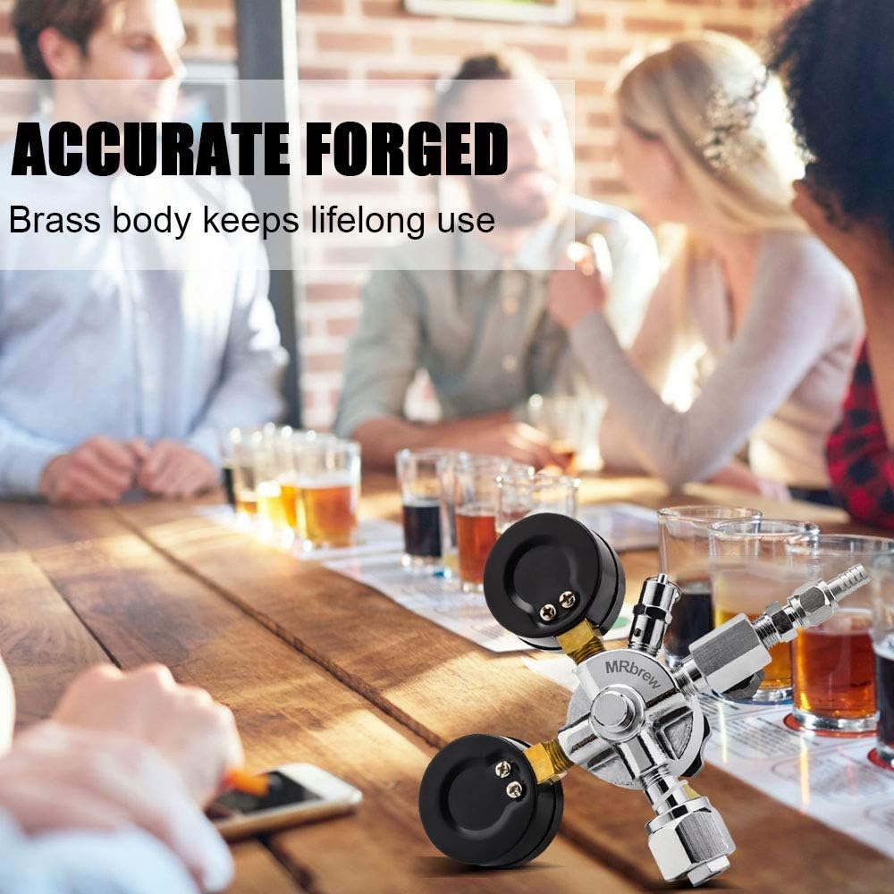 Kegs & Kegging Quick Disconnect CO2 Kegerator Regulator with Pressure