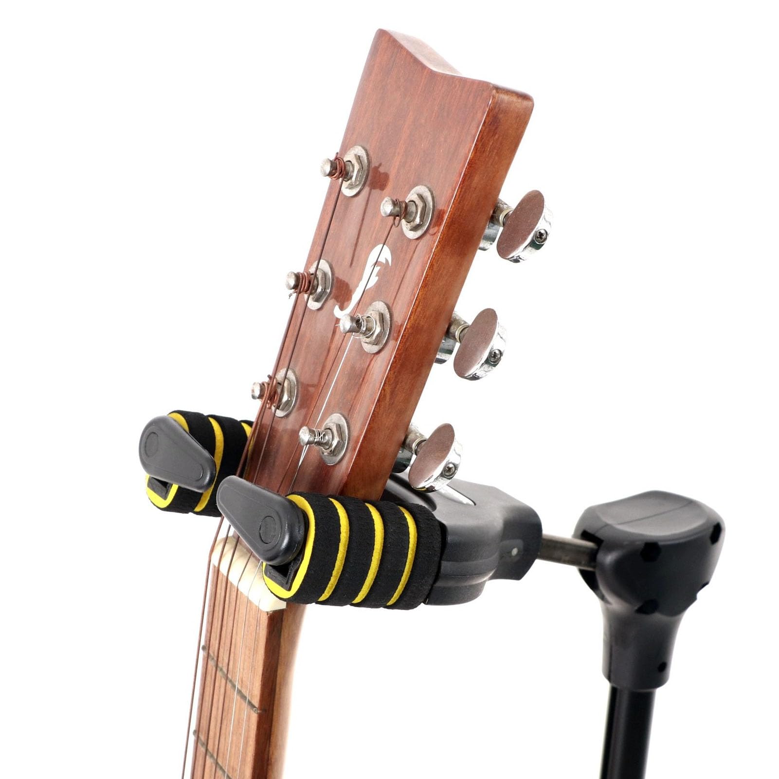 Podłoga Stojaka na gitarę, Regulowany Składany Stojak na gitarę akustyczną, basową, Ukulele, Składany Statyw na gitarę z automatyczną blokadą grawitacyjną, Akcesoria Gitarowe