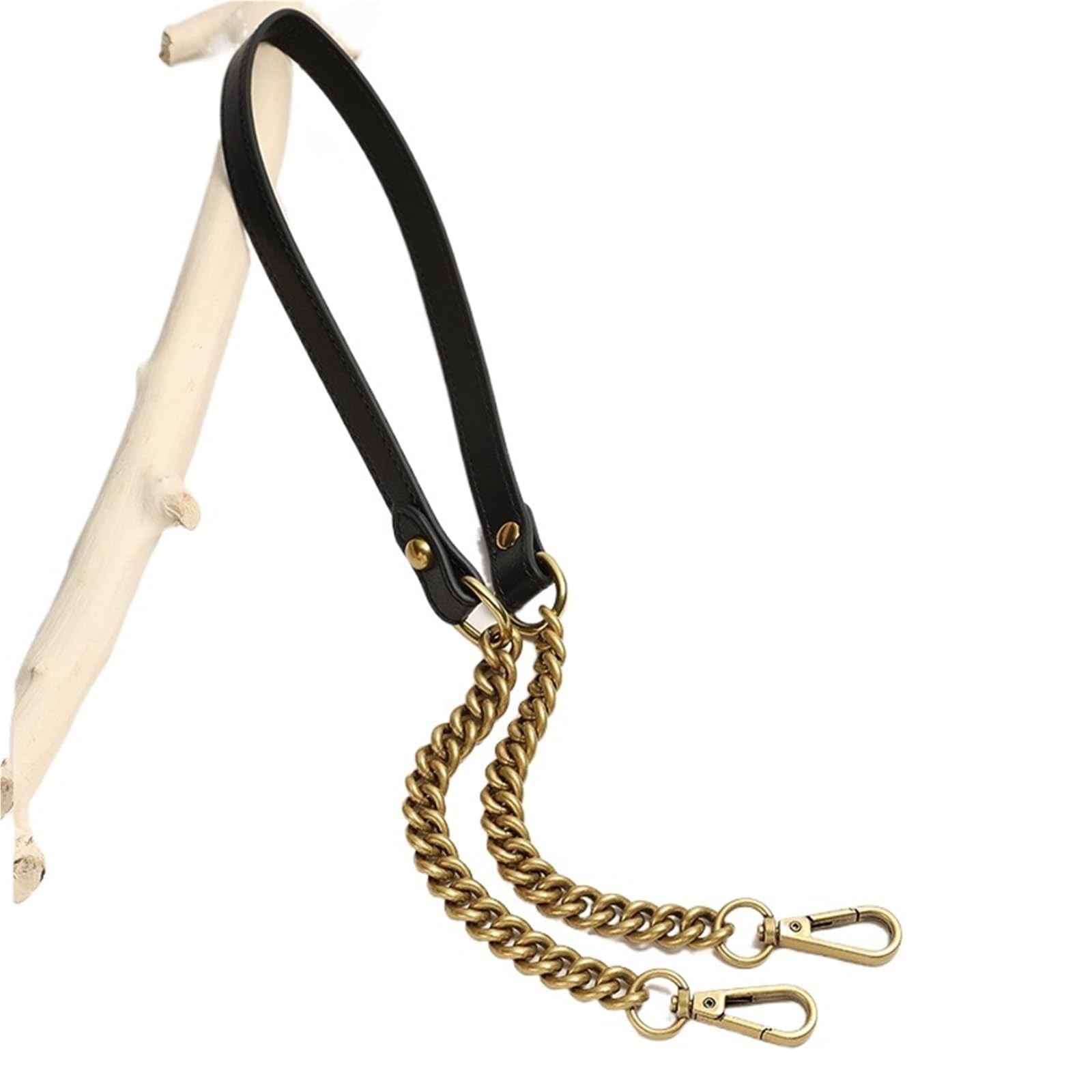 Catene Tracolla Manici for Borse Tracolle Design Borsa Vintage in Oro Accessori in Pelle di Ricambio for Catena per Borsa A Tracolla(Color-02,120cm)