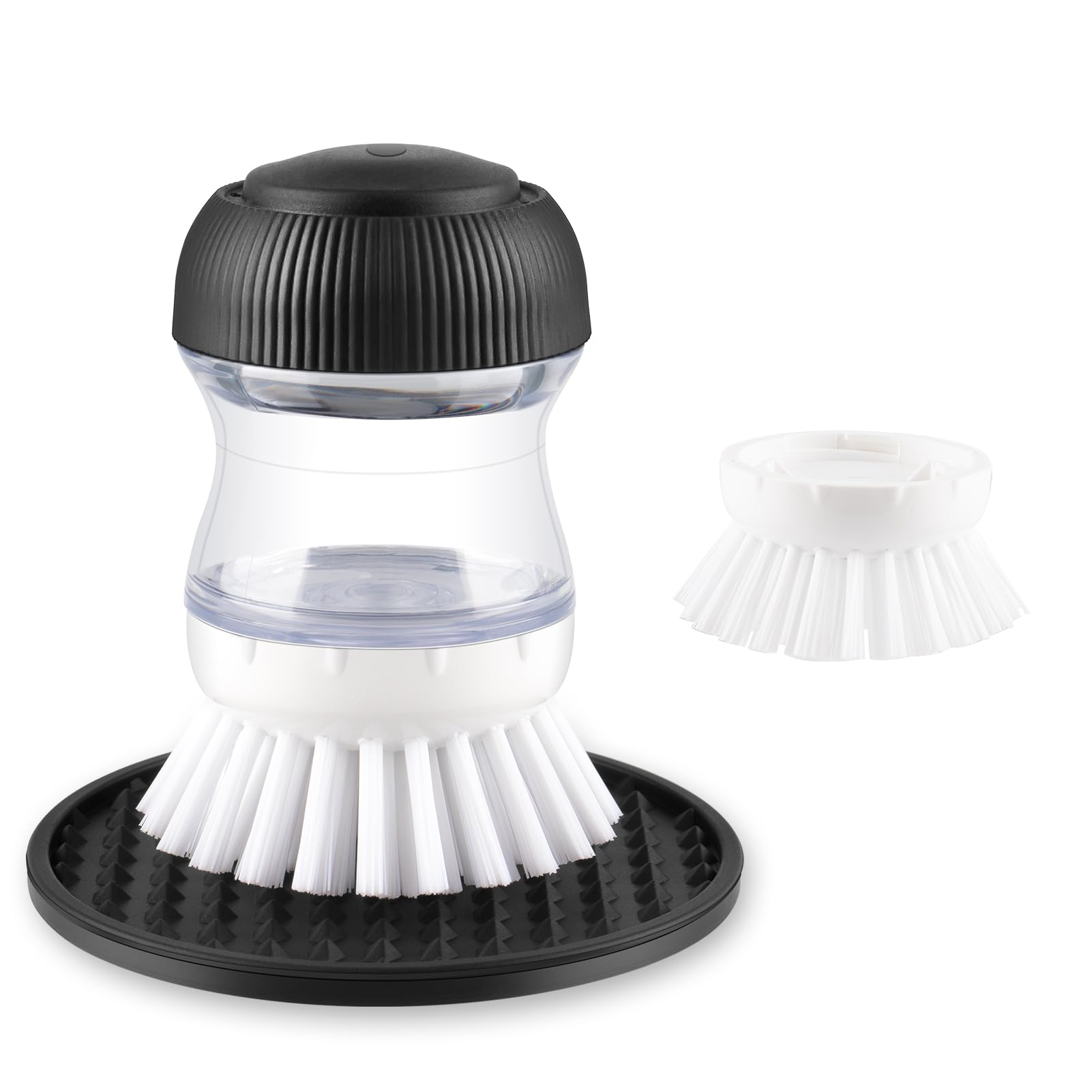 OYV Soap Dispensing Palm Brush Set