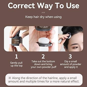 Amazon | ヘアパウダー 薄毛 レディース メンズ 生え際パウダー