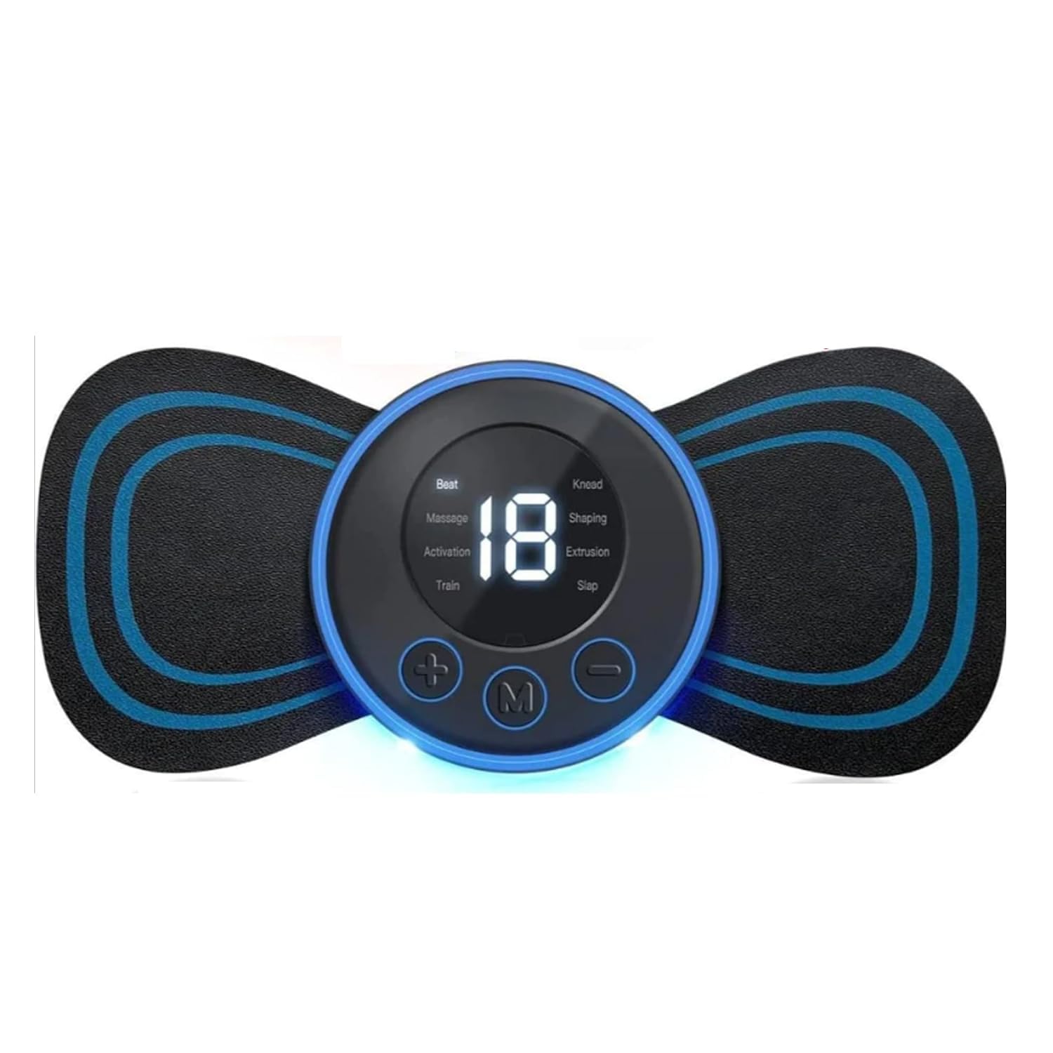 EMS Butterfly Massager for Pain Relief, 8 Modes & 19 Strength Levels, Wireless, USB Rechargeable, Portable Handheld Mini Massager-image-43