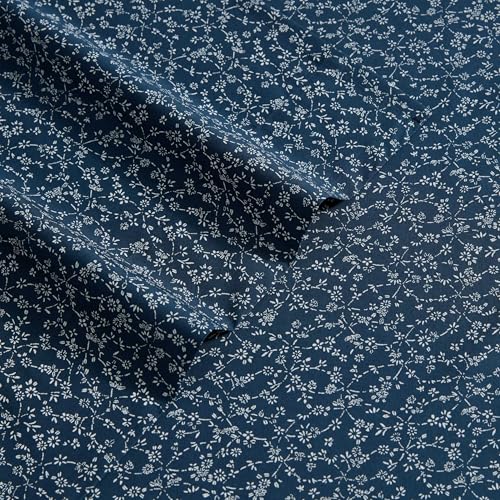Image of Eddie Bauer - Queen Size Sheet Set, Cotton Percale Bedding with Deep Pocket Fitted Sheet, Bed Sheets with Matching Pillowcases, Petit Floral Blue