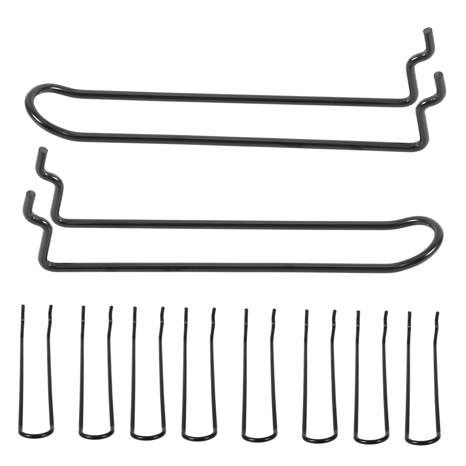 jojofuny Pegboard Hooks Accessories 10pcs Double Loop Pegboard Hooks Screw Driver Organizer for Home