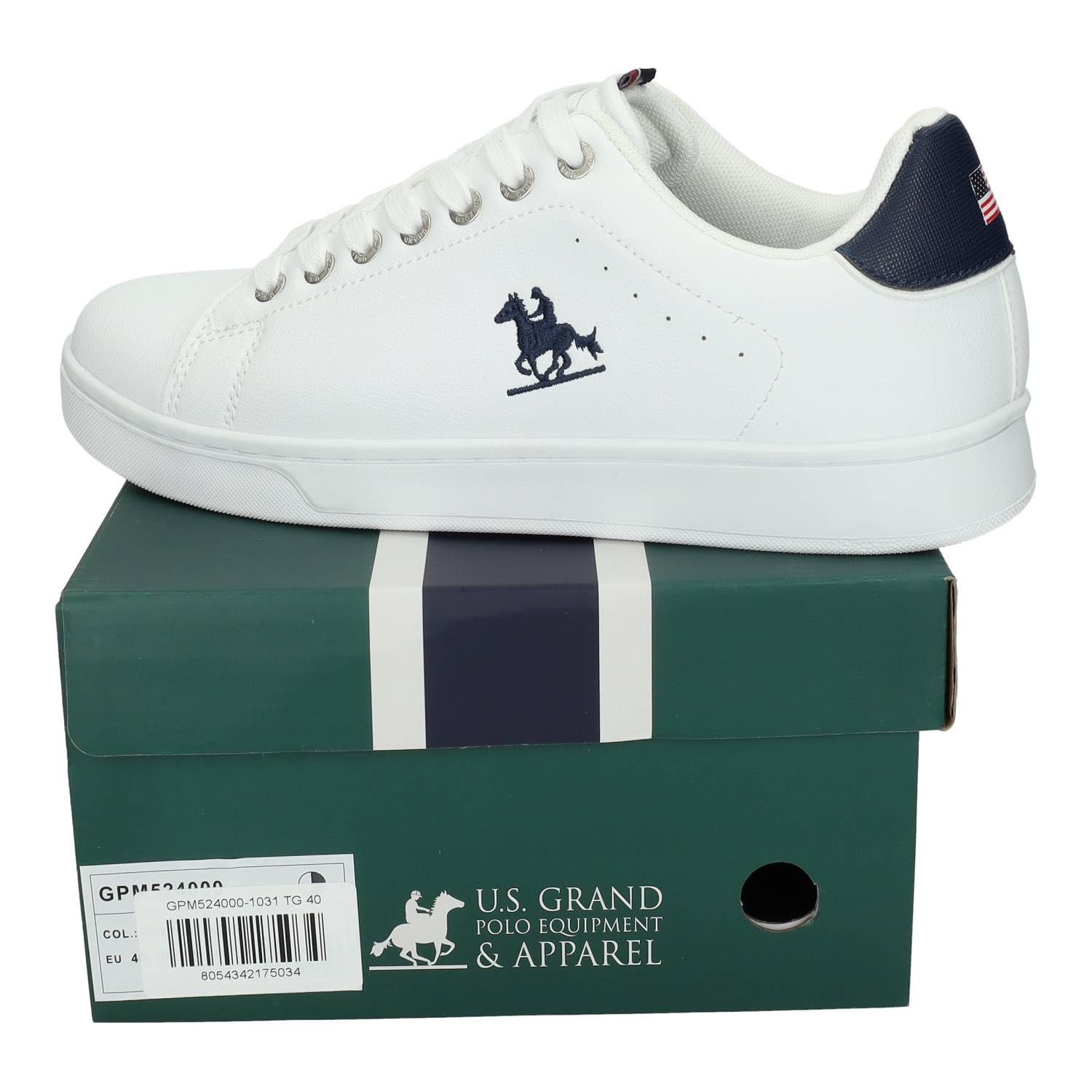 U.S. Grand Polo Equipment & Apparel GPM524000-1031 Zapatillas Casuales Blancas para Hombre U.S. Grand Polo Equipment & Apparel con diseño clásico Hombre Zapatillas