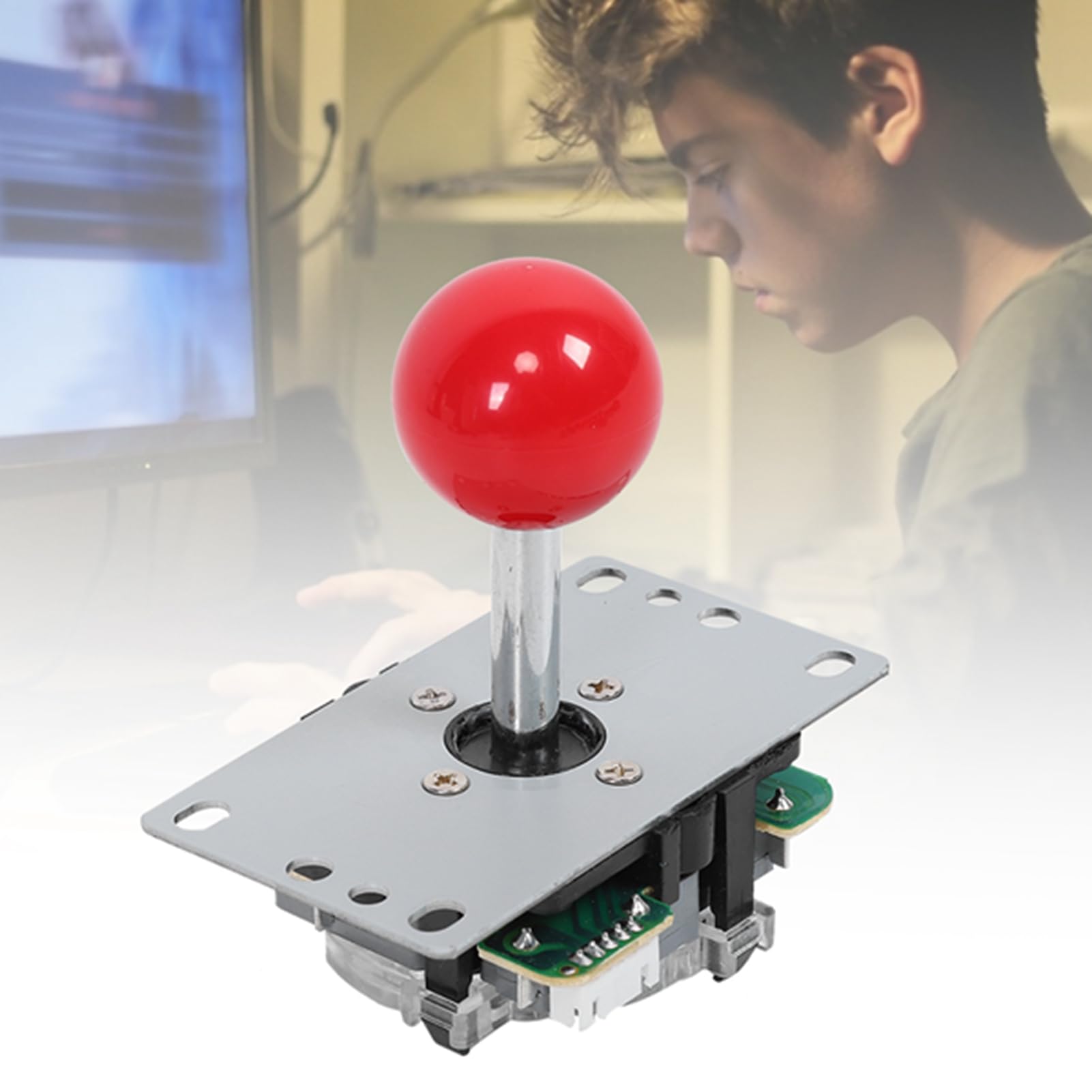 Alomejor Set Joystick Fai-da-te con Luce, Pannello di Controllo di Precisione per Giochi/PC, Installazione Semplice, 516 G