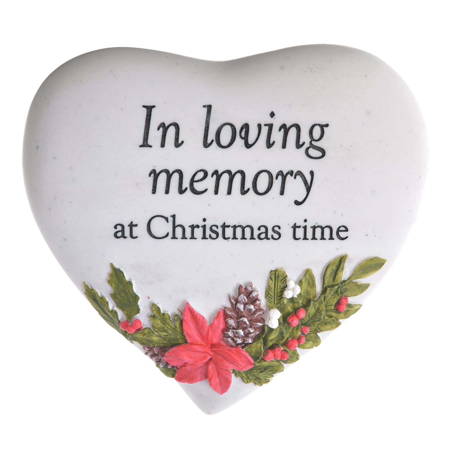Widdop Christmas Graveside Memorial Heart Plaque - Thoughts of You - In Loving Memory