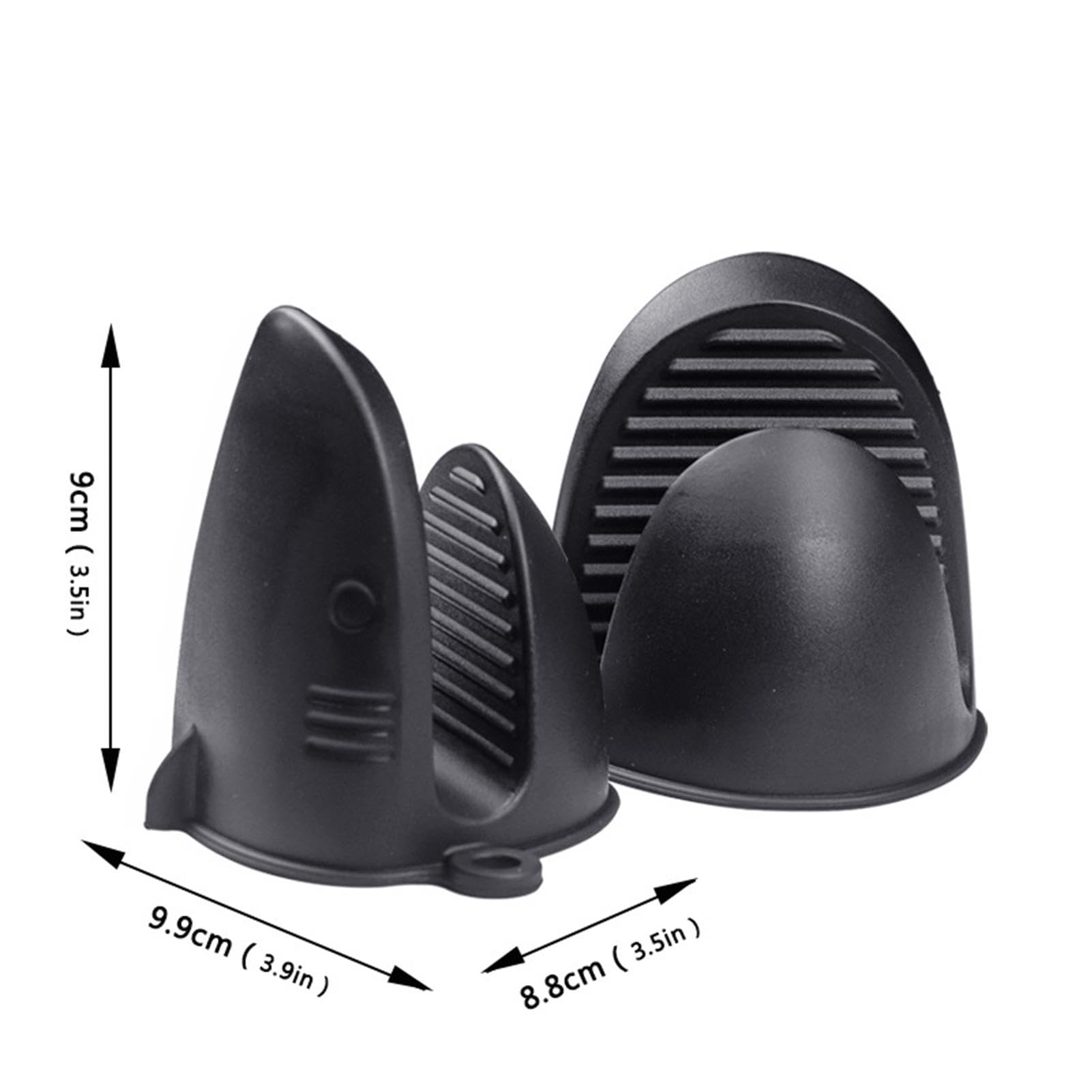 Guanti Da Forno A Forma Di Squalo In Silicone – 2 Pezzi, Antiscivolo E Resistenti Al Calore, Ideali Per Griglia, Forno E Microonde, Design Creativo E Compatto