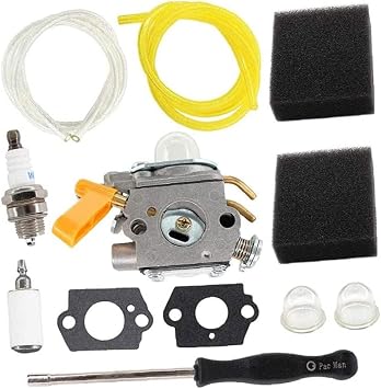 Carburetor Kit Mower Carburetor Compatible with Rbc30set Rlt30cet Jcb Bc26 Lt26 Ht26 12PCS replacement mowing machine accessories compatible with rbc30set mower