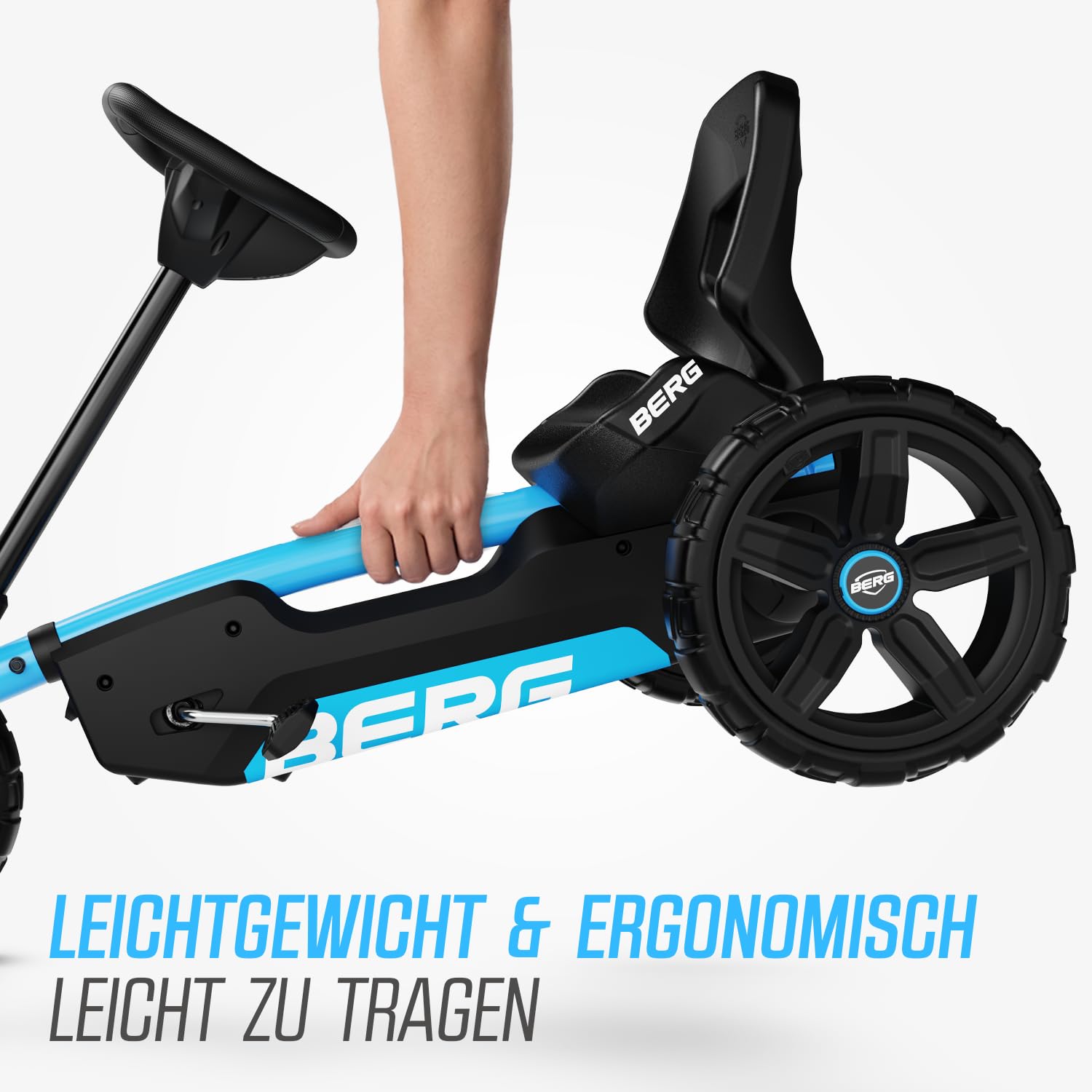BERG Pedal-Gokart Reppy Blau, KinderFahrzeug, Tretfahrzeug mit hohem Sicherheitsstandard, Kinderspielzeug geeignet für Kinder im Alter von 2-6 Jahren