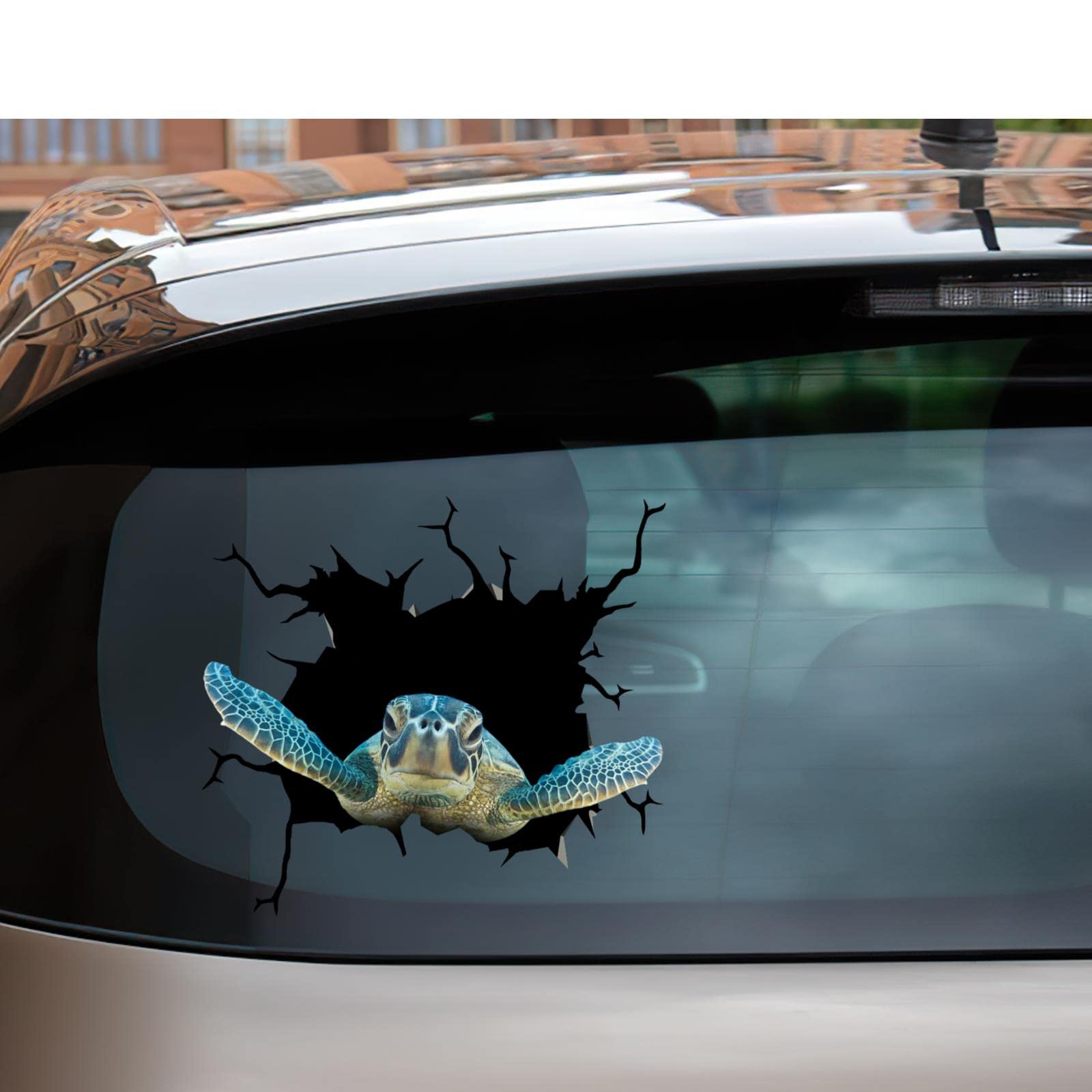 Adesivo per auto tartaruga con fiori: set di adesivi in vinile per auto, furgoni, jeep, barche, navi, yacht - Italia