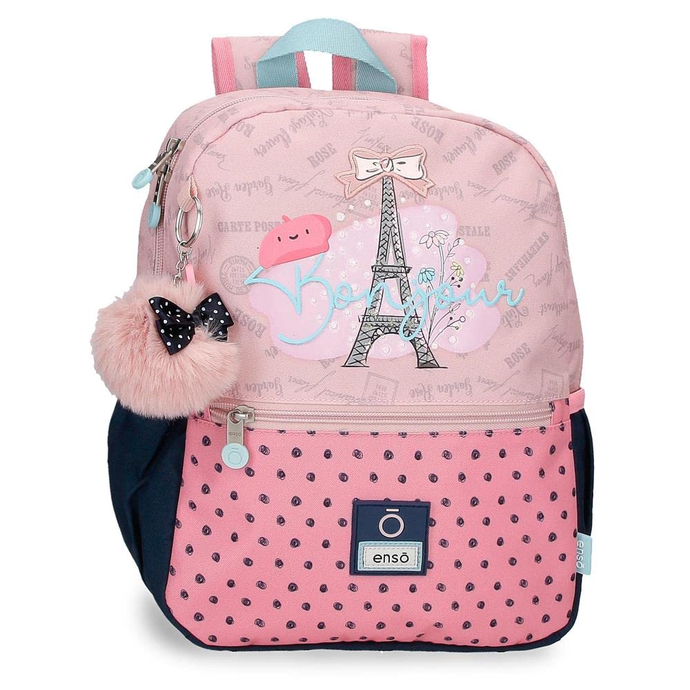 Enso Bonjour Mochila Preescolar Adaptable a Carro Rosa 25x32x12 cms Poliéster 9,6L