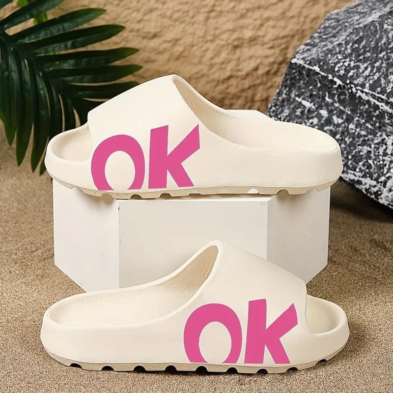 Men's Pillow Slides - Cloud Cushion Slippers | Non-Slip EVA Sandals for Home/Beach | Massage Footbed3