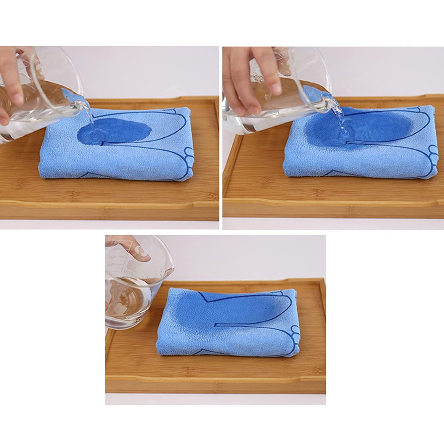 THE PURE NEST DRESSABLY Newborn Baby's Cotton Washcloth Soft Bath Towel (Colour and Prints May Vary, Small, 48cm x 84cm) - Pack of 2 2