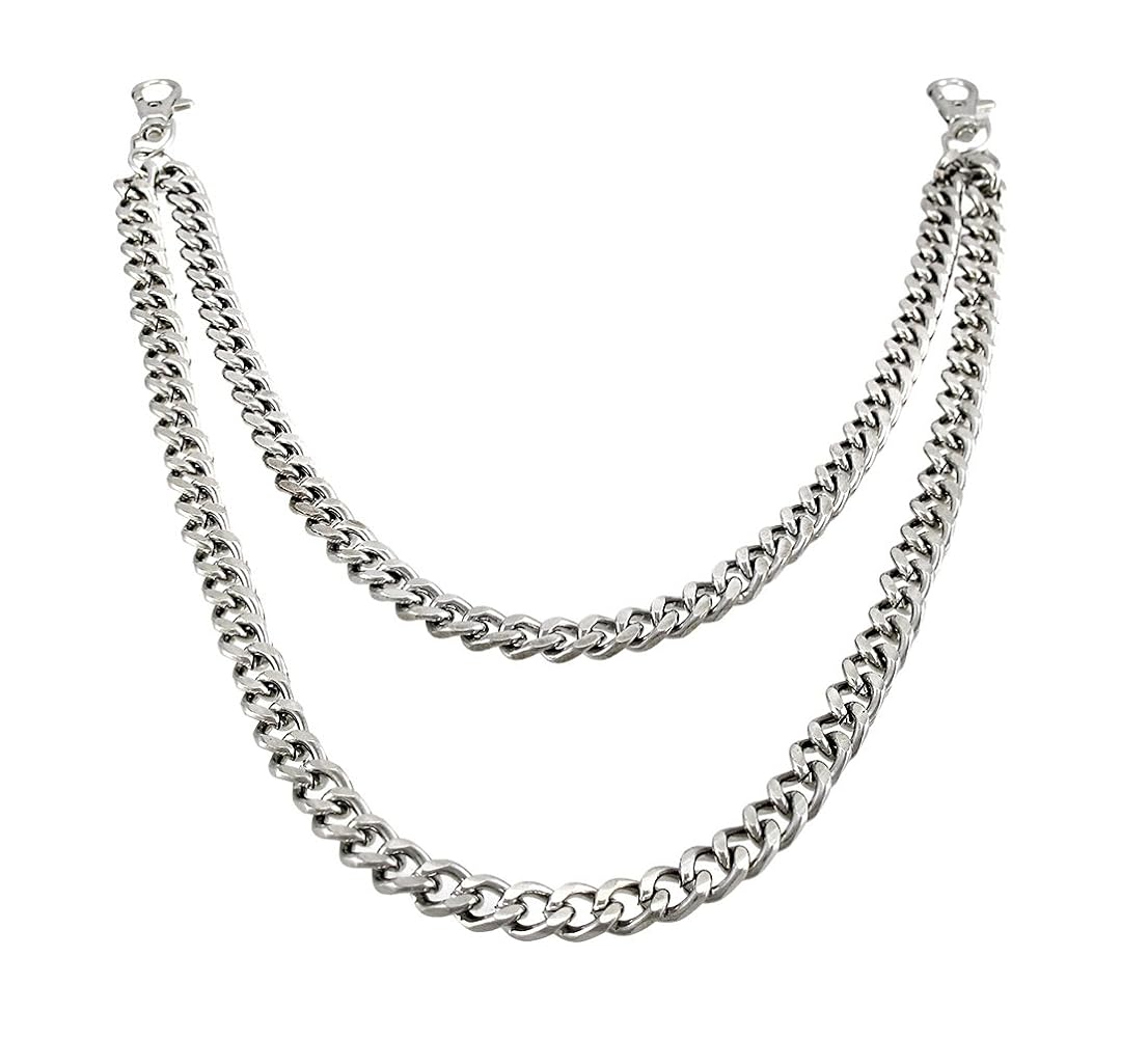 Amazon.com: Heavy Chrome Plated Double Strand Link Wallet