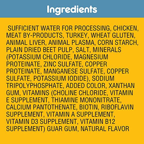 Pedigree High Protein Wet Dog Food Pouches, With Chicken And Turkey Cuts In Gravy, 3.5 Oz. Pouches, 16 Count #TOP4