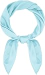 Satin Scarf Square Scarf Neck Hair Scarfs Handkerchief Bandanas for Women Men Costume Outfit Accessory 27.5 inch