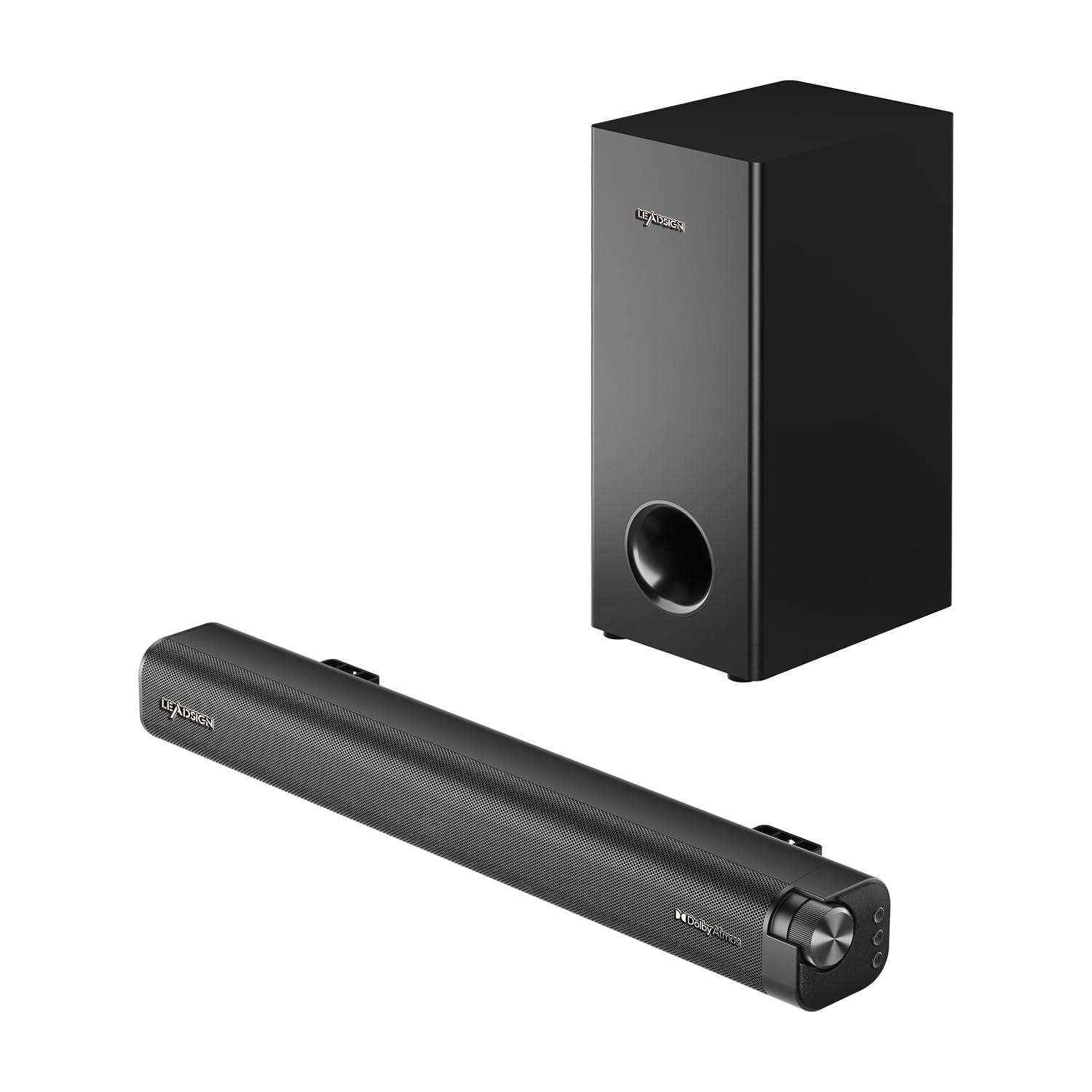 Soundbar do TV z Dolby Atmos i HDMI eARC, 2.1CH z przewodowym subwooferem, 120 W mocny bas, dźwięk przestrzenny 3D, głośnik Bluetooth do TV do kina domowego