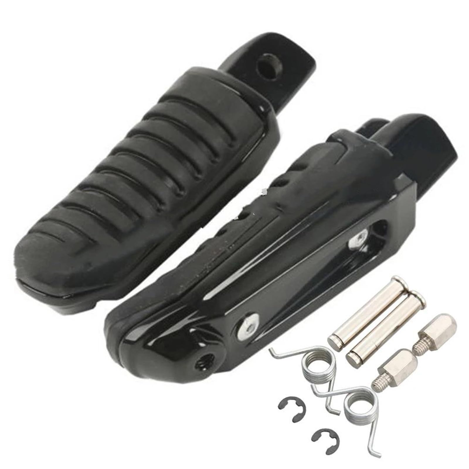 Accesorios para clavijas Accesorios Para Estriberas Delanteras De Motocicleta Para Suzuki GSF650 Bandit 650 (2008, 2009, 2010, 2011 2012), Reposapiés, Pedales Y(Nero)
