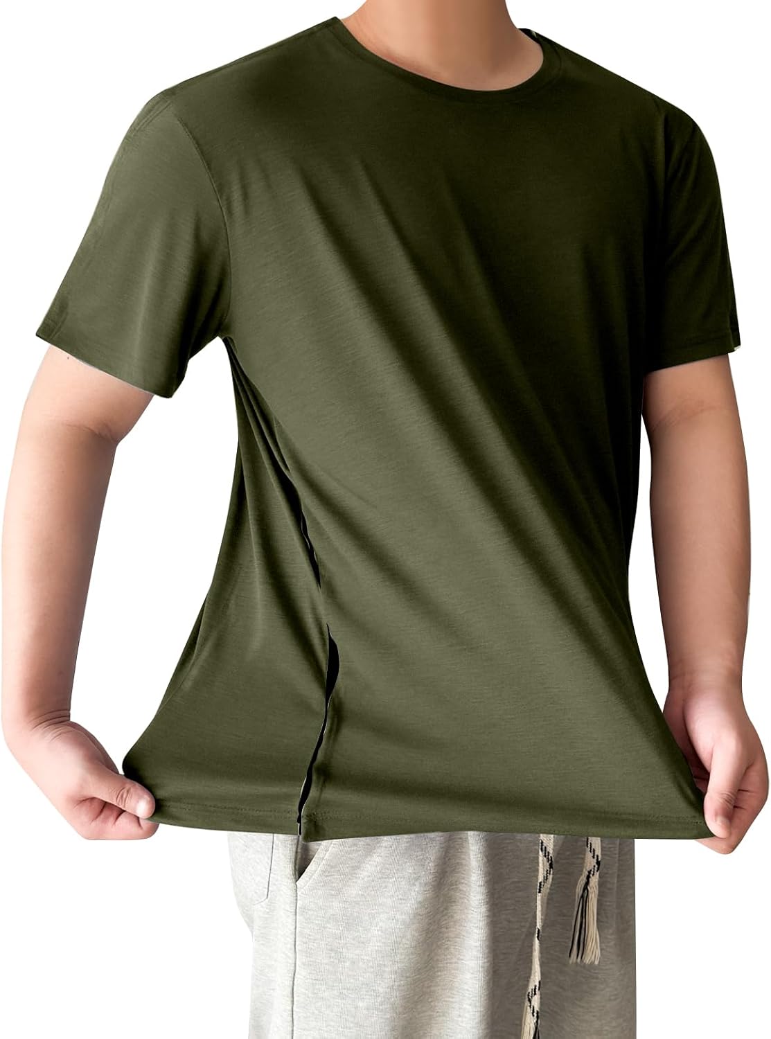 Post Shoulder Surgery Shirts Recovery Tear Away Short Sleeve Full Open Side Snap Dialysis Chemo Clothing Men & Women - Image 2