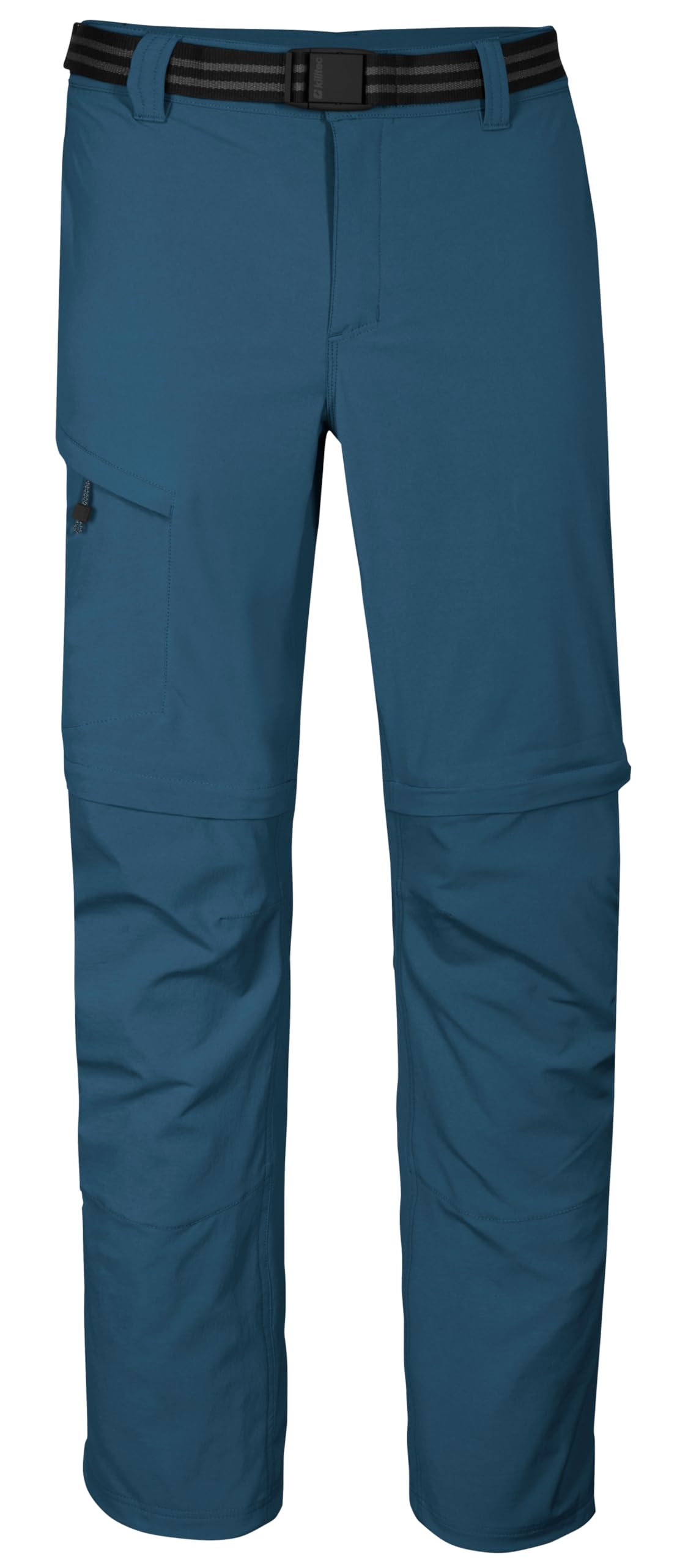 Killtec KOS 13 MN PNTS 42828-000 Men's Functional Hiking Trousers with Zip-Off Legs and Belt, Ocean, 56