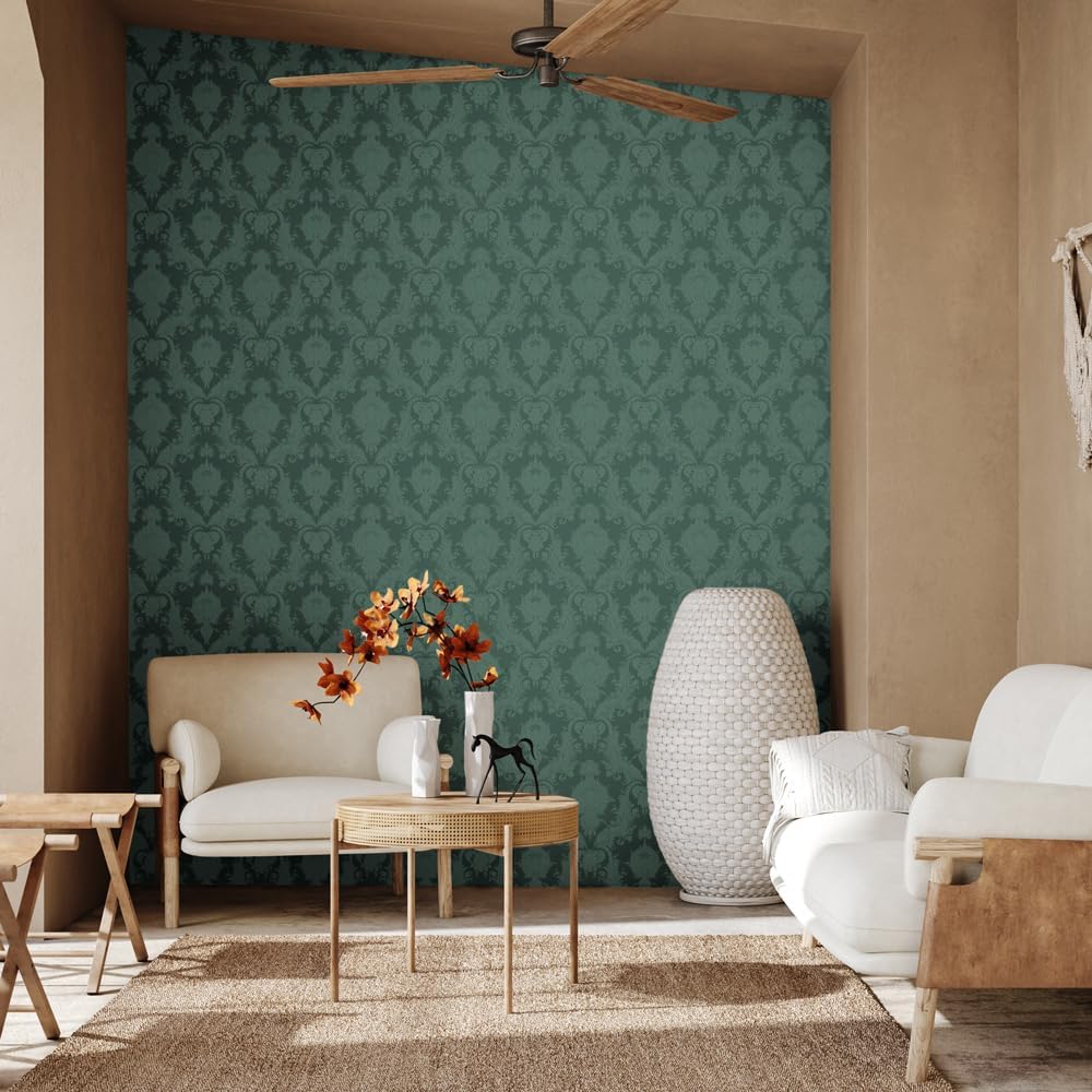 Bisque Damask Self-Adhesive Removable Wallpaper Roll