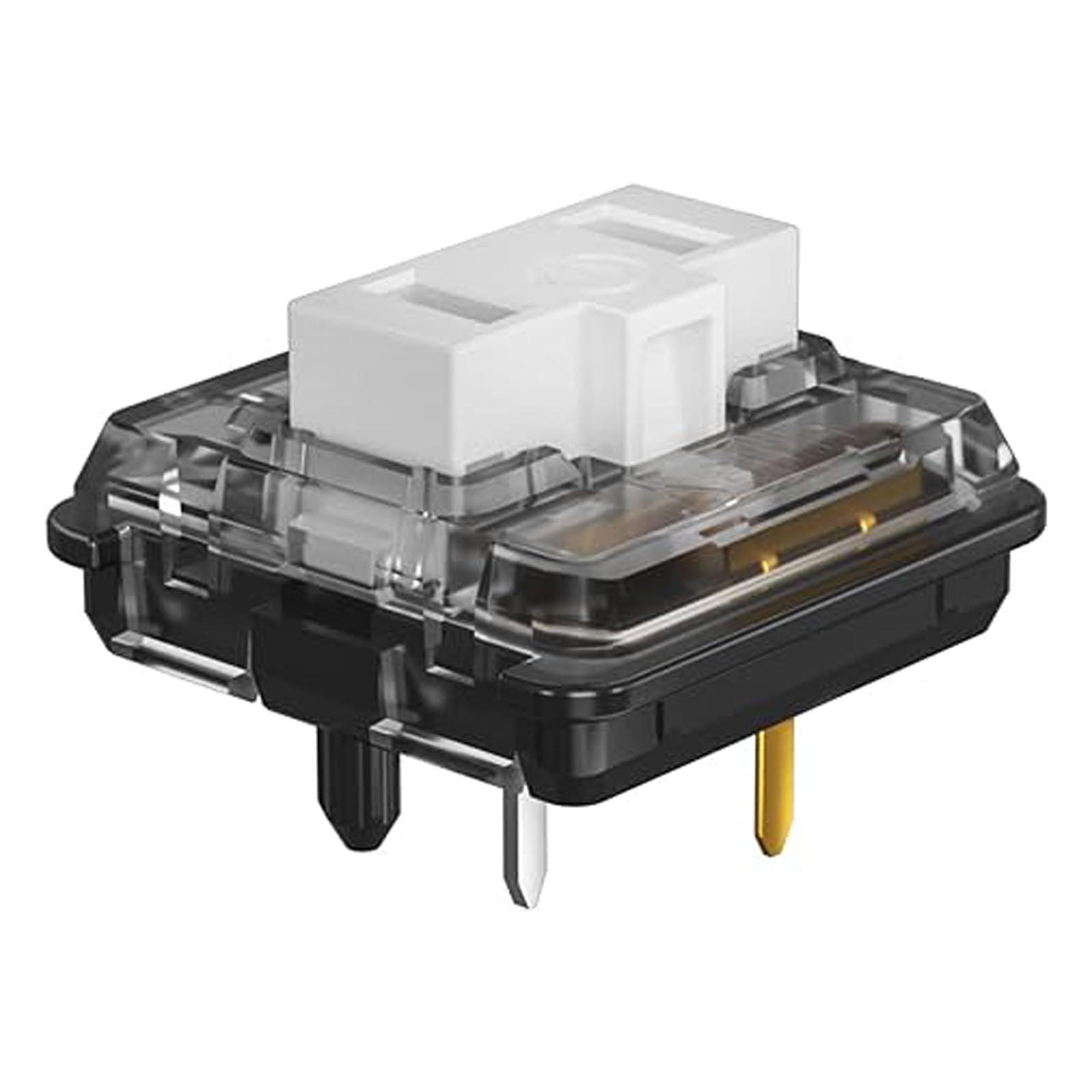 Zjmehty Kailh 1350 - Interruttori meccanici a basso profilo per tastiera meccanica, Clicky RGB/SMD (72 pezzi, bianco cioccolato)