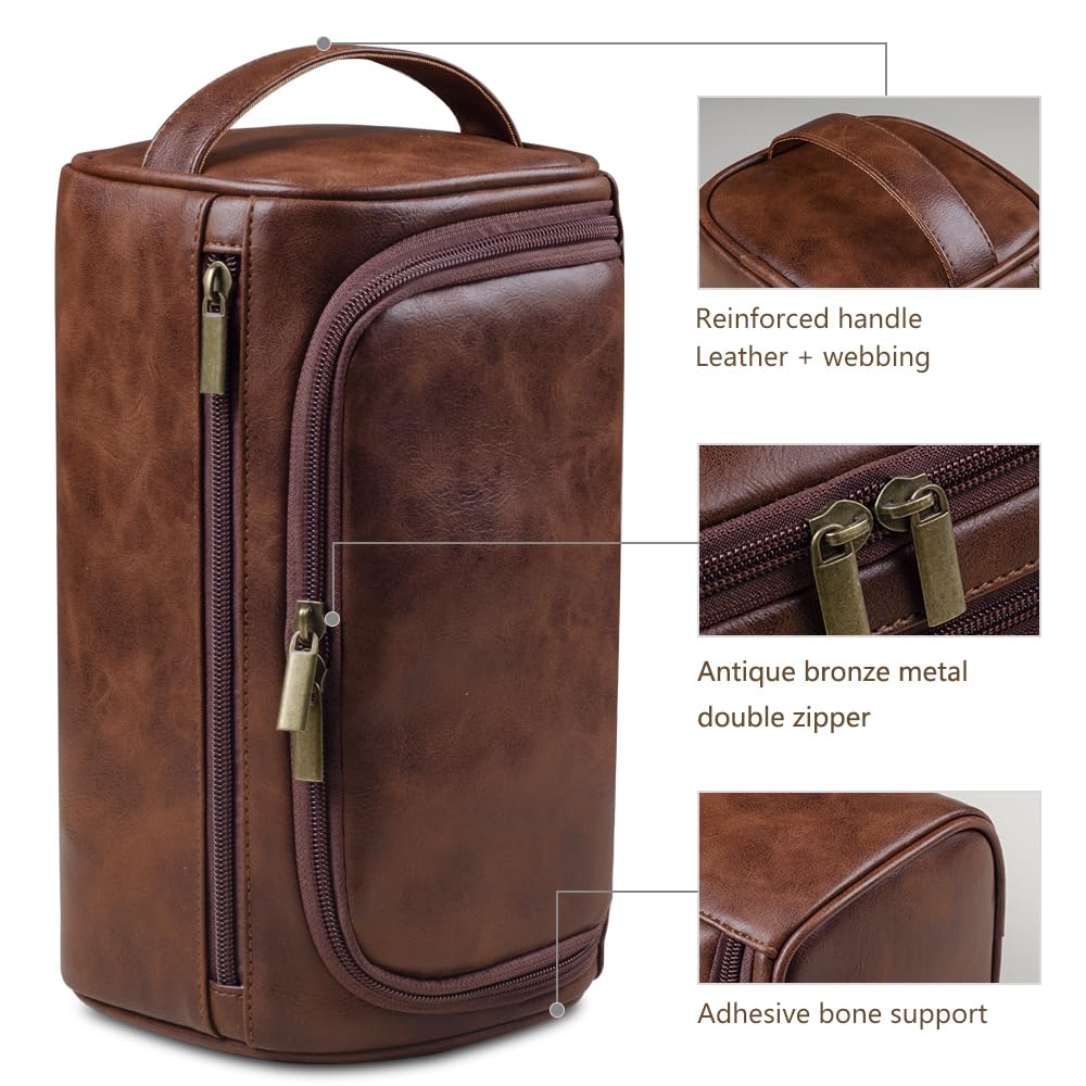 Neceser Maquillaje Neceser for Hombre y Mujer, Neceser Colgante for Hombre, Neceser de Viaje, Neceser Grande for cosméticos Bolsa Maquillaje(Brown)