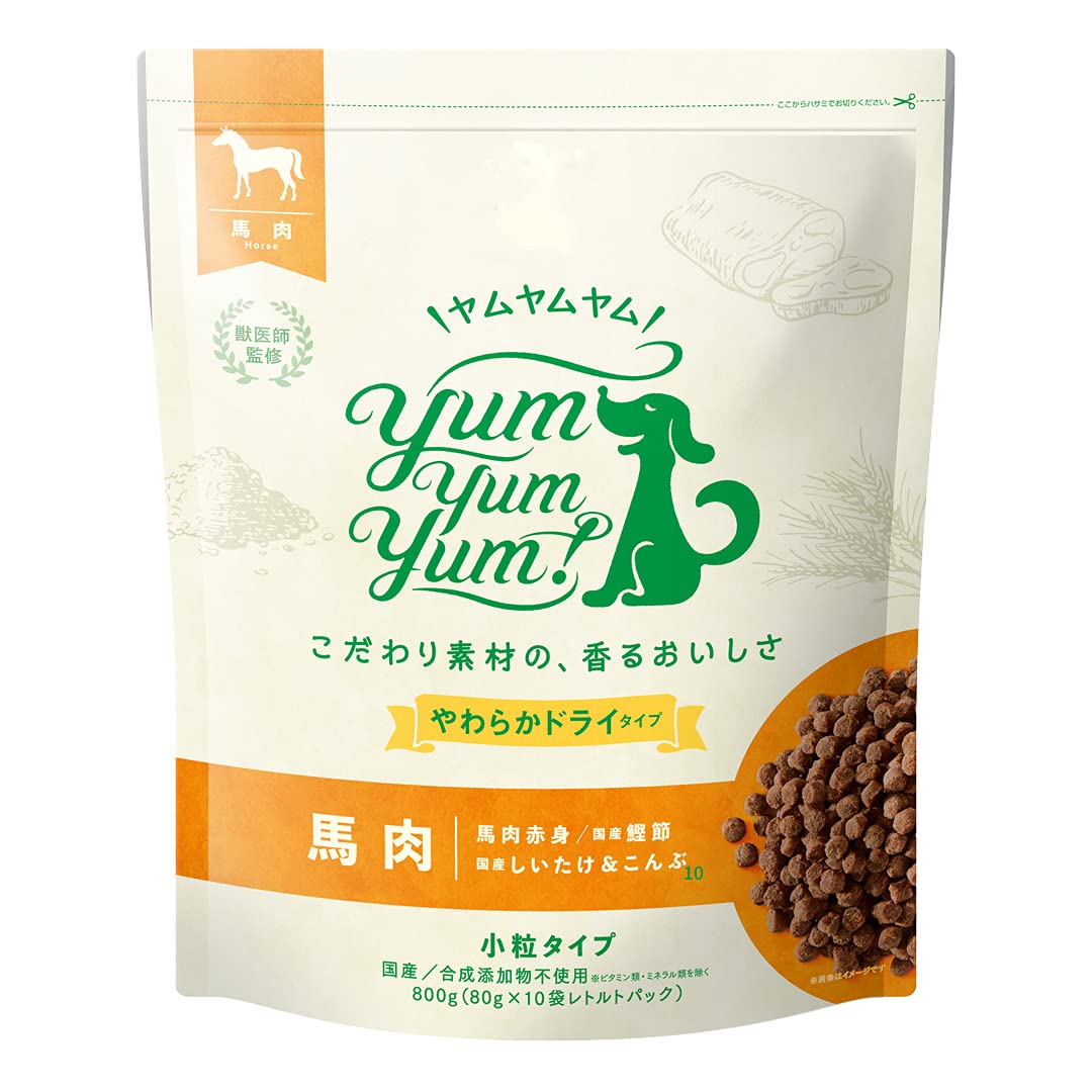 Amazon.co.jp: yum yum yum!(ヤムヤムヤム) ドッグフード 馬肉