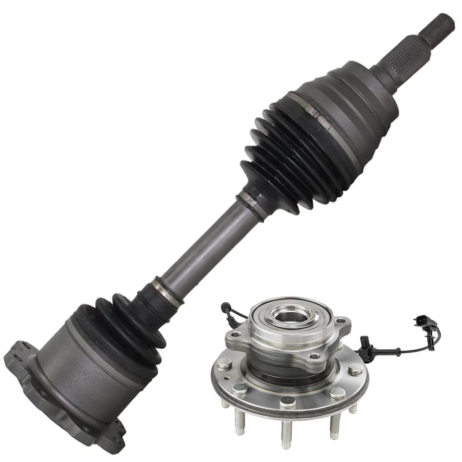 Detroit Axle - 4WD Front CV Axle Kit for 11-19 Chevrolet Silverado 2500 HD