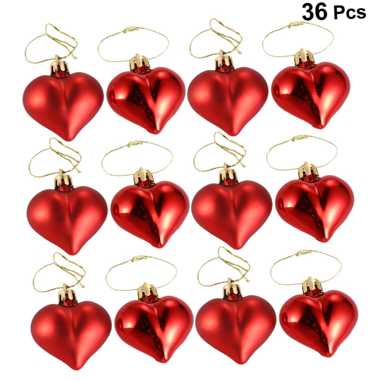 MAGICLULU 108stücke Teiliges Romantischer Herz-hängedekorationen Für Hochzeiten Valentinstag Und Partys Rote Love Heart Ornamente Für Romantische Ihrem Zuhause